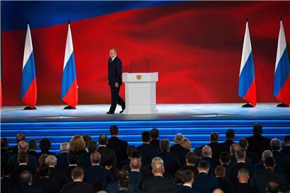 Kein Wort über die Ukraine, keines über Nawalny: Auch bei seiner Rede lässt Putin die Öffentlichkeit über seine Absichten im Ungewissen 

