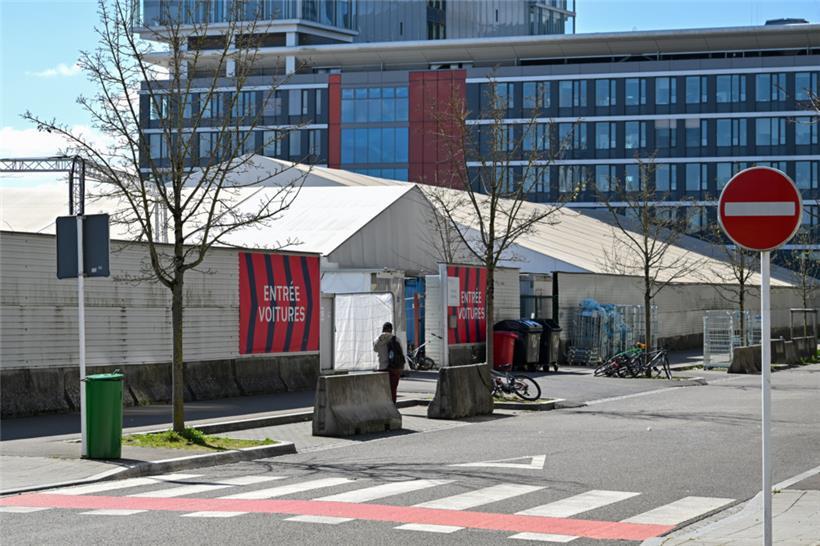 Kein Zutritt für Unbefugte, etwa Journalisten: das „Centre de primo-accueil Tony Rollman“ auf Kirchberg

