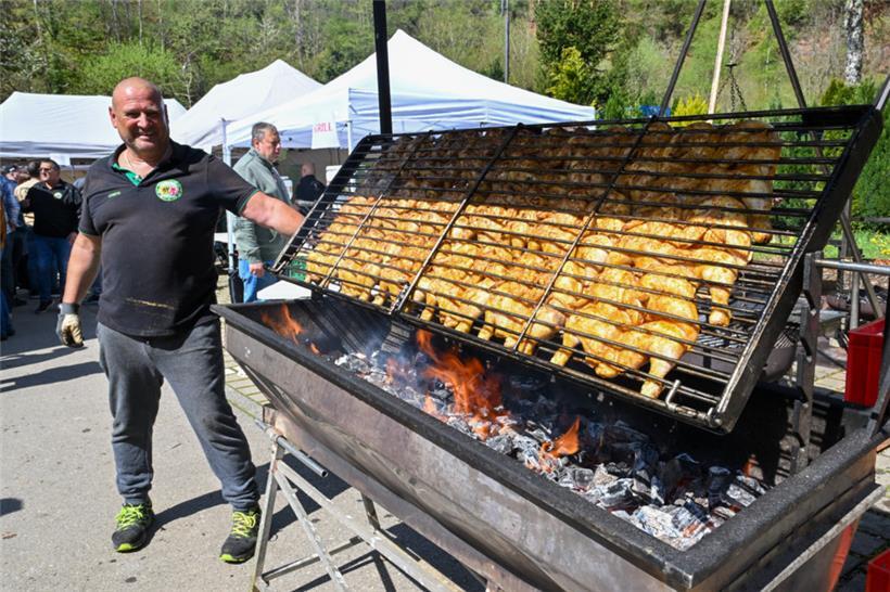 Keine Hasen, sondern Hühner: Für das leibliche Wohl war gesorgt.