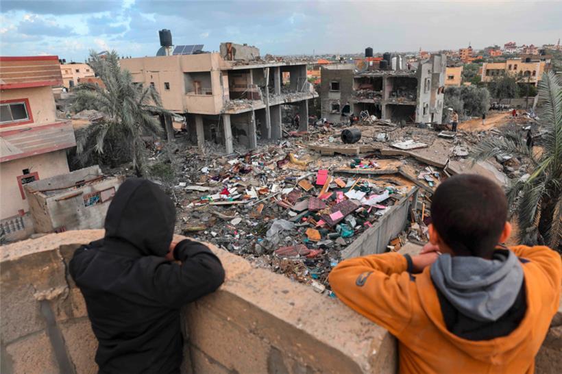 Keine schönen Aussichten für diese beiden Jungen im Gazastreifen
