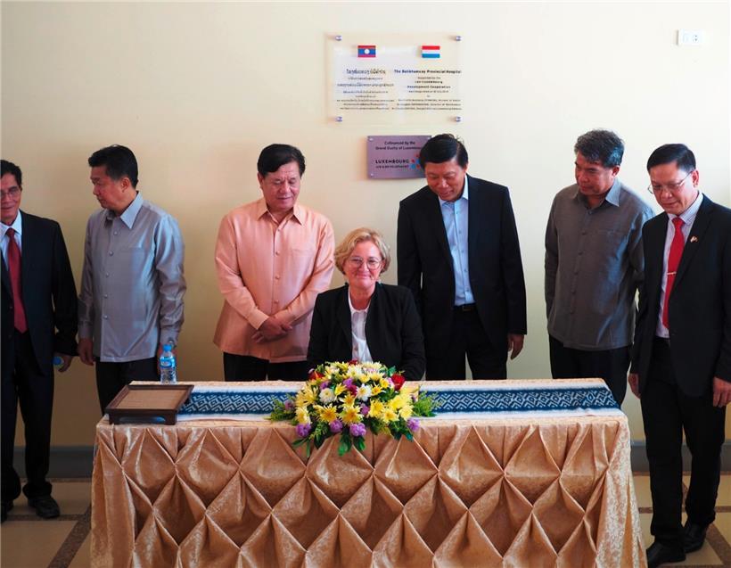 Keine sechs Monate her: Paulette Lenert als Kooperationsministerin in Laos
