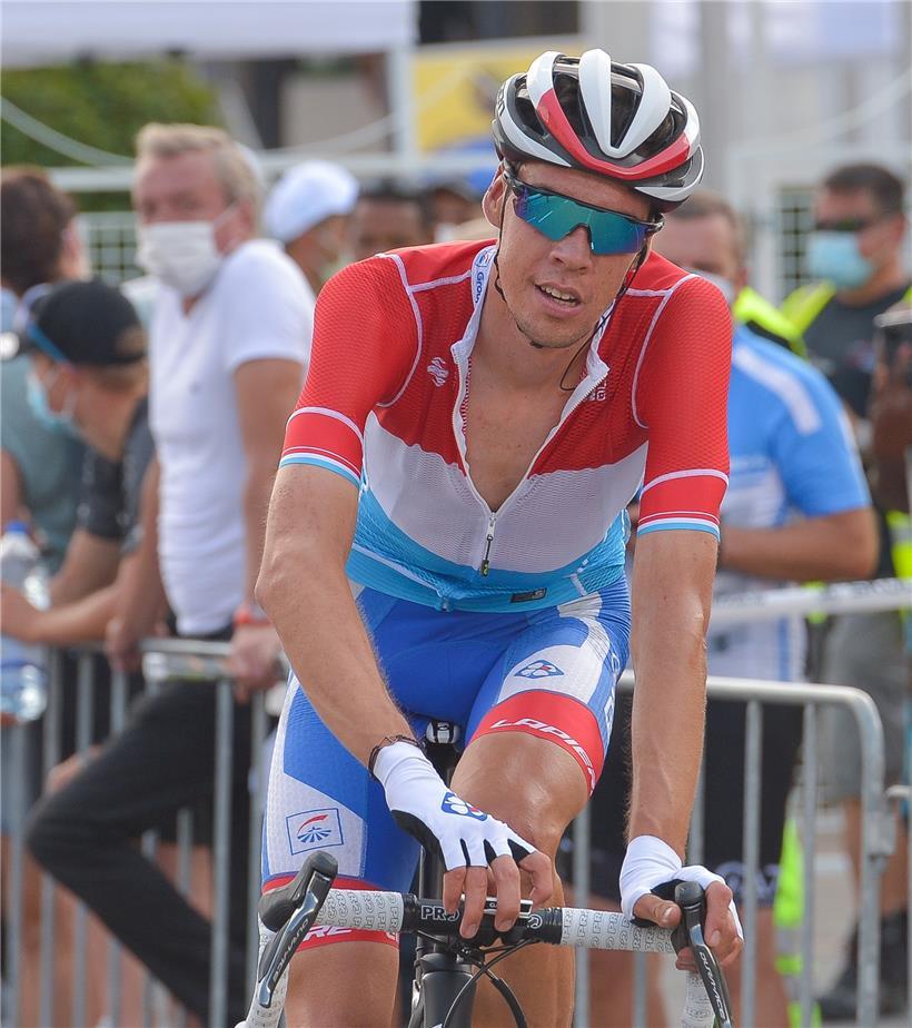 Kevin Geniets (Groupama-FDJ) leistete gestern wichtige Vorarbeit für Arnaud Démare 
