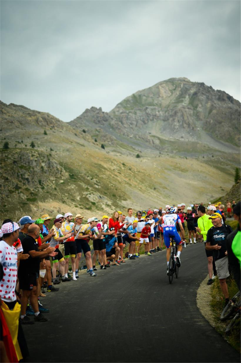 Kevin Geniets am Col du Granon
