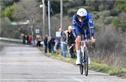 Kevin Geniets fuhr beim abschließenden Zeitfahren der Etoile de Bessèges auf Platz 8

