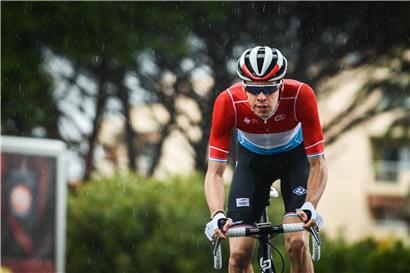 Kevin Geniets war am Samstag Teil einer 13-köpfigen Ausreißergruppe mit Julian Alaphilippe und Greg van Avermaet 
