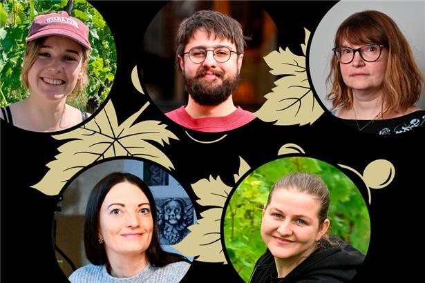 Kim, Louis, Sandra, Jenny und Jil dürfen sich nun dem Etikett widmen
