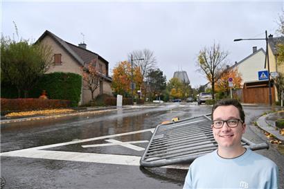 Kleiner Sturm: Den heftigen Böen vom Donnerstag in Luxemburg hielt kaum ein Absperrgitter stand
