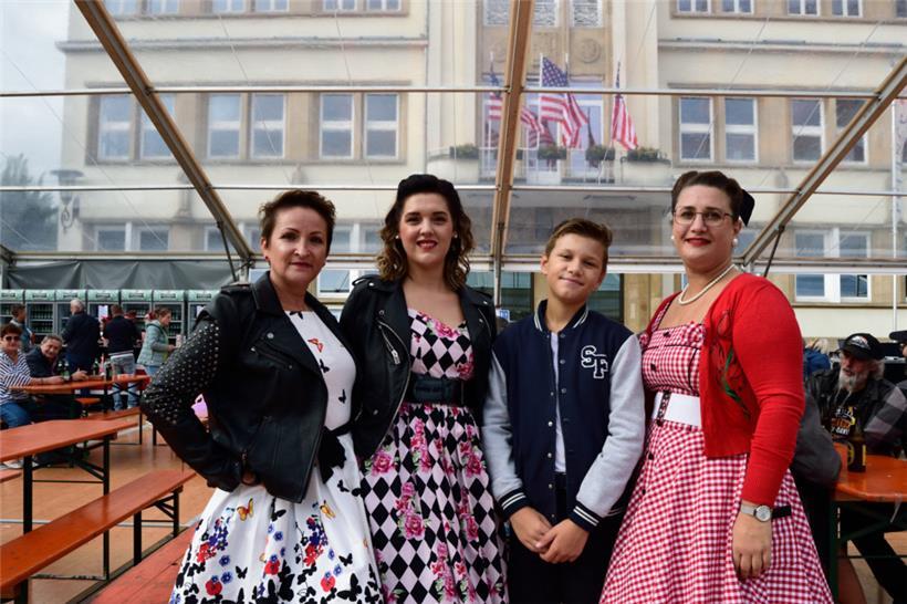 Kommen jedes Jahr zum Event: Maria, Annick, Léo und Julie aus Petingen