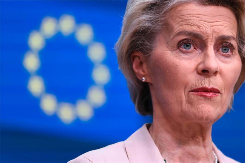 Kommissionspräsidentin Usula von der Leyen auf einem EU-Gipfel am 27. Oktober
