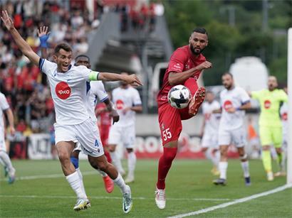 Leandro Quintiliano von Differdingen im Spiel gegen Drita, möglicher Champions-League-Gegner in Luxemburg