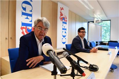 Komplizierte Beziehung: CGFP-Präsident Romain Wolff und Generalsekretär Steve Heiliger vermissen die Wertschätzung der Regierung und des für sie zuständigen Ministers, Marc Hansen. „So geht man nicht mit uns um“, dixit Romain Wolff.
