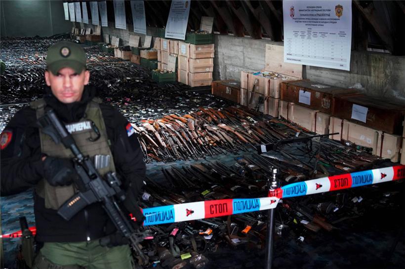 Konfiszierte Waffen in Belgrad: „Sind nun sicherer“, sagt Vucic
