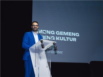 Kulturminister Eric Thill hält Rede in Mondorf zu neuen Fördermaßnahmen für regionale Kulturangebote
