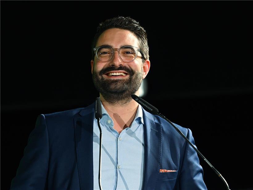 Kulturminister Eric Thill bei Interview zu den 76. Internationalen Filmfestspielen Berlin in der Luxemburger Botschaft