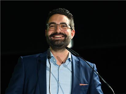 Kulturminister Eric Thill bei Interview zu den 76. Internationalen Filmfestspielen Berlin in der Luxemburger Botschaft