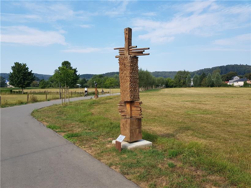 „Kunstvoll“ geht es auf dem Radweg im Alzettetal zu