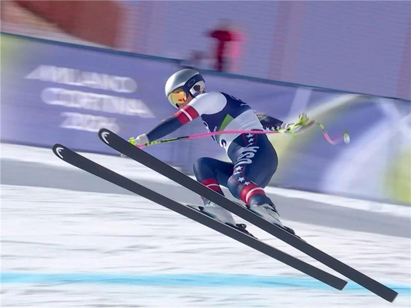 Lindsey Vonn stürzt schwer bei Damen-Abfahrt kurz vor dem Ziel, dramatischer Ski-Unfall im alpinen Skirennsport