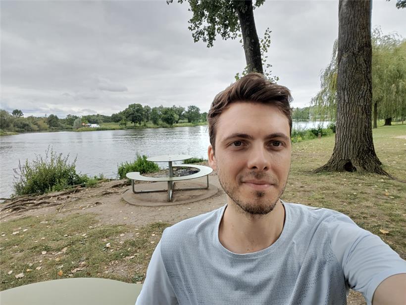 Kurze Pause kurz vor der Ziellinie: In Remich fährt man an der Esplanade vorbei
