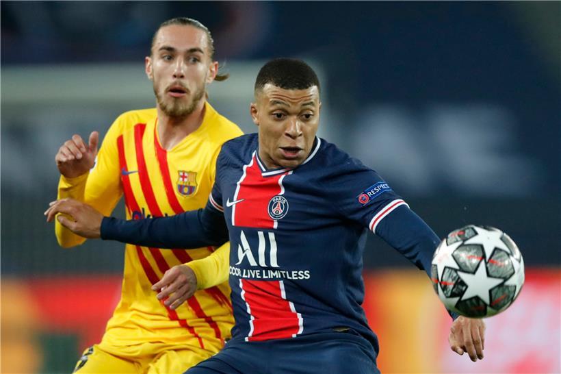 Kylian Mbappé brachte Paris in der 31. Minute per Foulelfmeter in Führung
