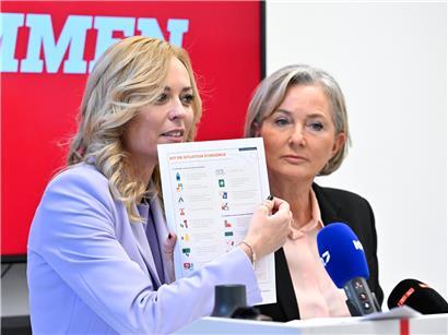 LSAP-Fraktionspräsidentin Taina Bofferding und Vizepräsidentin Paulette Lenert fordern transparente Umsetzung der Resilienzstrategie