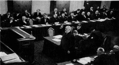 La Chambre des députés en novembre 1937: le doyen Hansen prend la présidence
