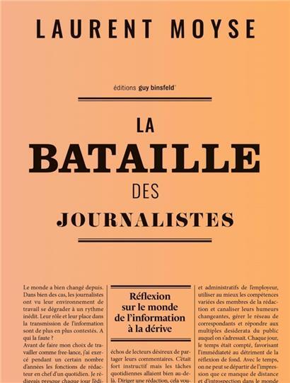 „La bataille des journalistes“: nouveau livre par Laurent Moyse
