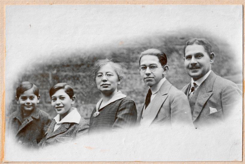 La famille Louis et Ida Brahms-Ermann dans les années 1920 (de g. à dr.): Charle...