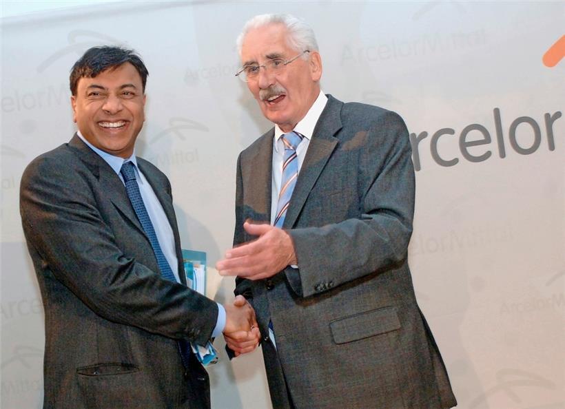 Lakshmi Mittal und Joseph Kinsch

