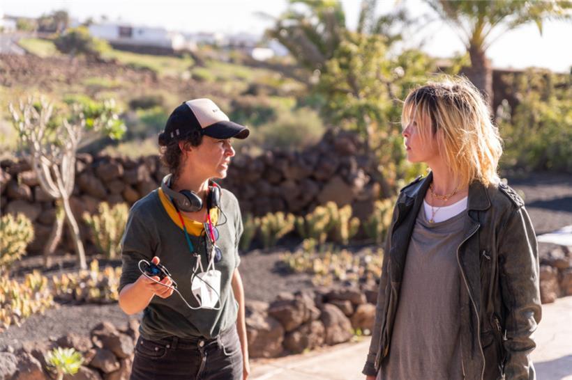 Laura Schroeder und Susanne Wolff auf Lanzarote während des Filmdrehs von „Maret“
