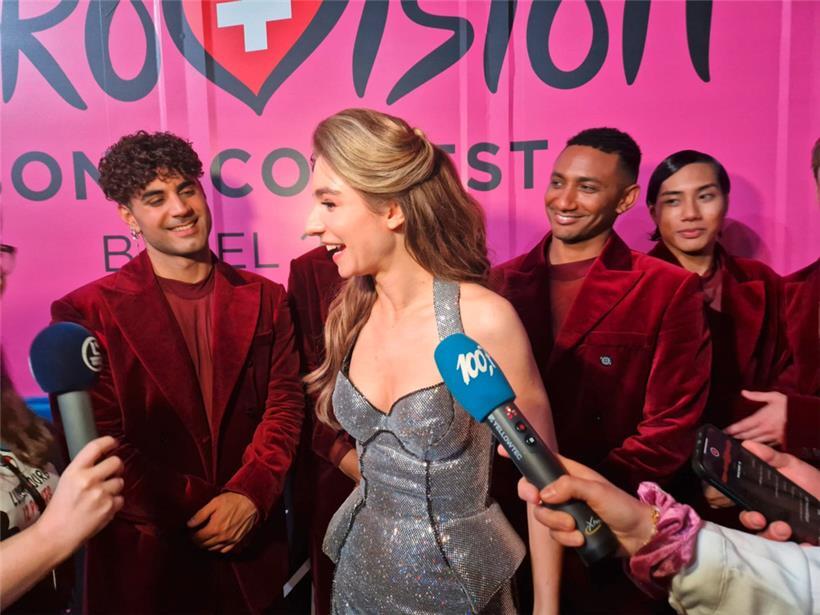 Laura nach dem ESC-Finale 
