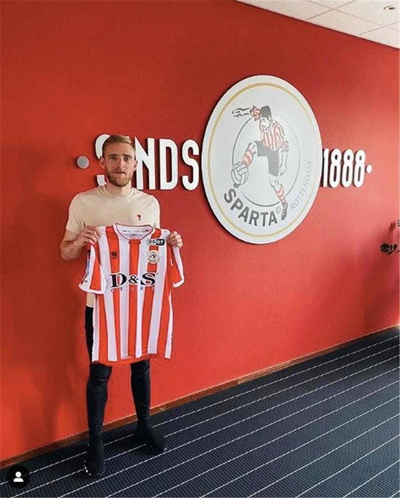 Laurent Jans wurde am Freitag bei Sparta Rotterdam als Neuzugang vorgestellt
