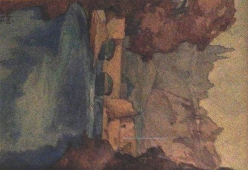 „Le Stierchen“, aquarelle de Sosthène Weis (1932)