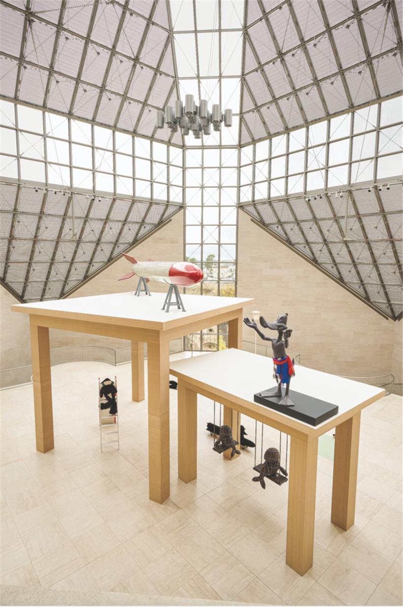 Le grand hall du Mudam propose un jeu d’échelles
