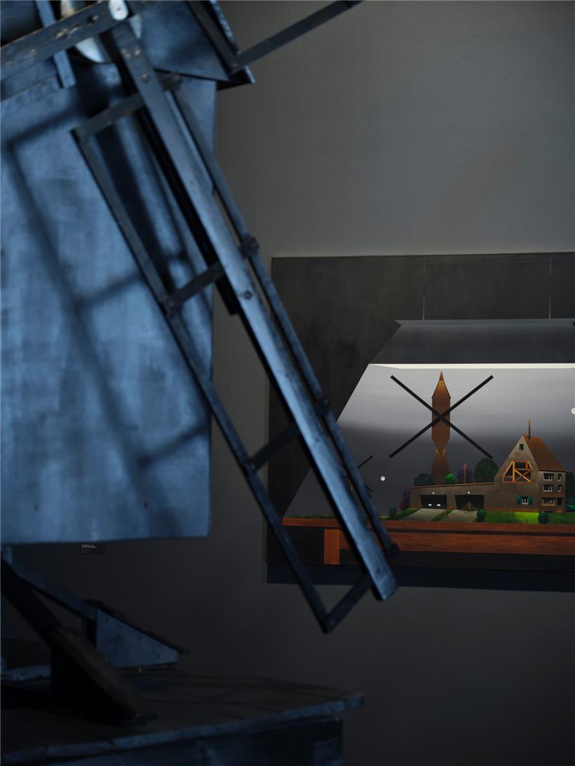 Le moulin, motif récurrent du travail de Titus Schade
