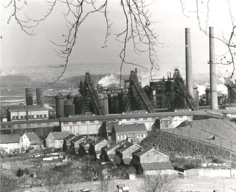 Le site industriel de Terre Rouge, année 1949 (vue du „Kaatzebierg“)
