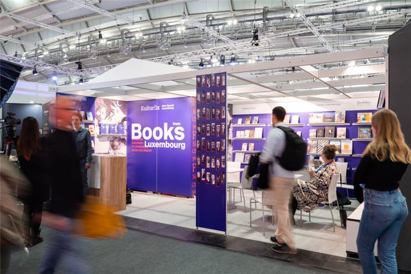 Le stand du Luxembourg en 2022 à la foire du livre de Francfort
