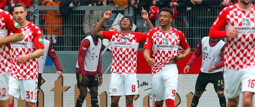 Leandro Barreiro (8) erzielte das Tor zum 3:1 gegen Bayern München 
