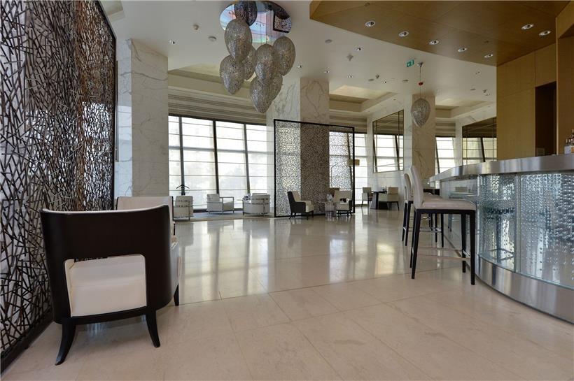 Leergefegt: das Mannschaftshotel in Baku
