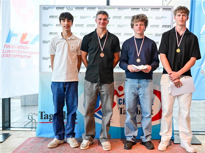 Lenn Pierlot (Celtic) gewinnt U16 Wettkampf 2011 vor Alexander Keutgen (CAB) und Mathis Haas (CAEG)