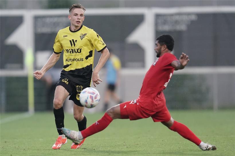 Léo Jousselin und Niederkorn müssen beim Duell gegen den Racing Acht geben
