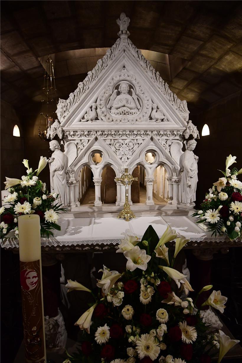 Letzte Ruhestätte: In der Krypta der Basilika liegt Willibrord begraben. Die Kir...