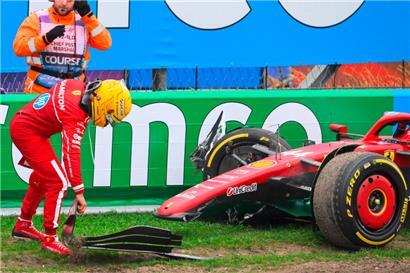 Lewis Hamilton schied beim Großen Preis der Niederlande aus und erntete viel Kritik 
