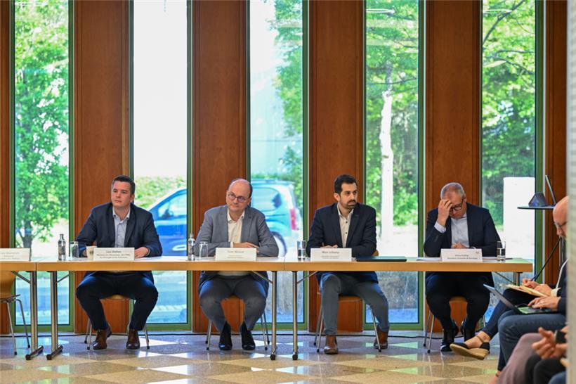 Lex Delles, Tom Wirion, Max Urbany und Gilles Reding
