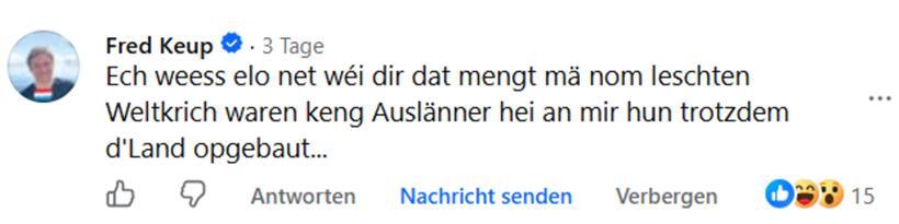 Liegt falsch: Fred Keup