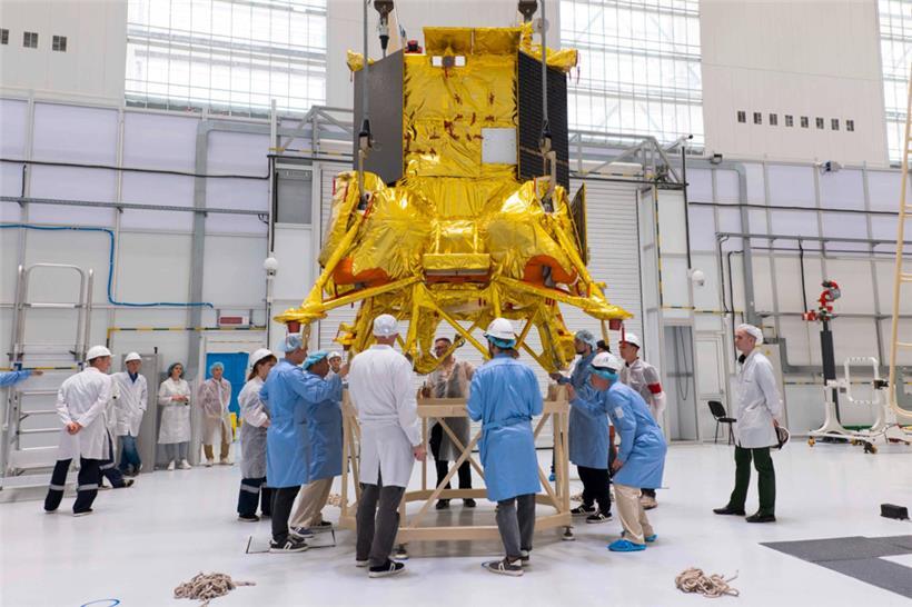 Liegt jetzt in Trümmern auf dem Mond: die Raumsonde Luna-25
