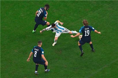 Lionel Messi war beim 3:0-Sieg Argentiniens im Halbfinale gegen Kroatien unaufhaltsam
