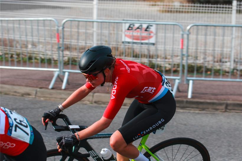Liv Wenzel fuhr im Espoirs-Rennen der Damen als beste Luxemburgerin auf den 41. Platz
