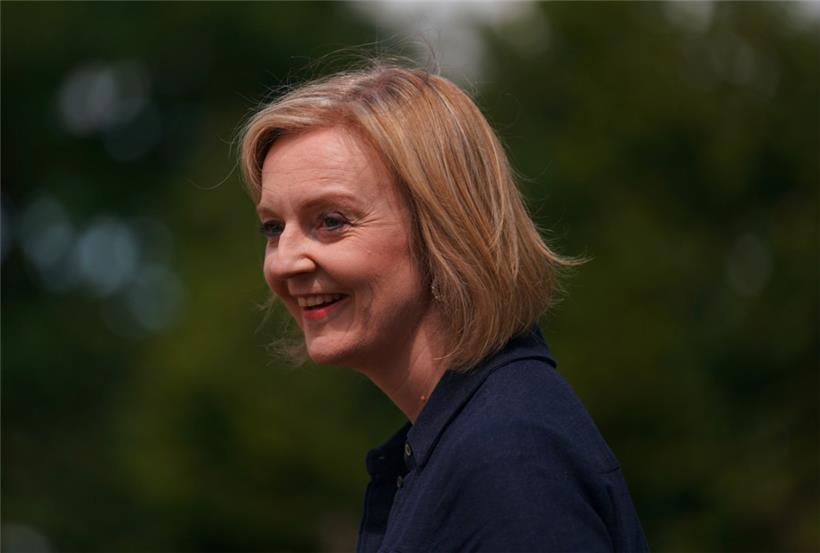 Liz Truss, Außenministerin von Großbritannien und Kandidatin um die Nachfolge von Premierminister Johnson

