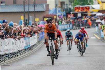 Loïc Bettendorff, hier im Trikot von Riwal Cycling, hat das Potenzial, eine Etappe zu gewinnen
