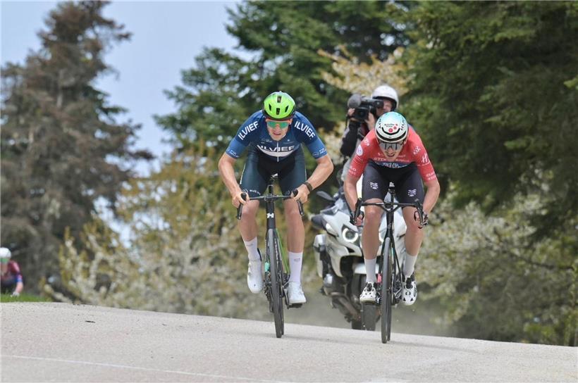 Loïc Bettendorff als bester Bergfahrer in Griechenland bei einem Radrennen auf bergiger Strecke
